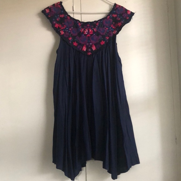 The Flower Embroidered Mini Dress - Picture 2 of 7